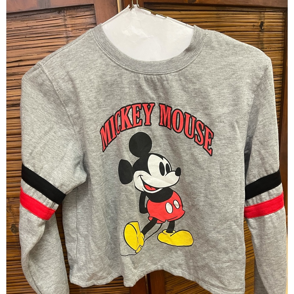Disney Long Sleeve Cropped Shirt - Size S